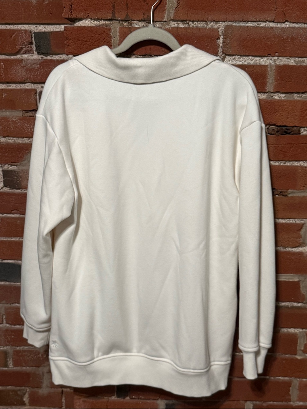 Athleta Off-White Half-Zip Sweatshirt - Picture 3 of 3